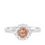 Photo of Rouge 1 1/2 ct tw. Round Morganite Matching Trio Ring Set 14K White Gold [BT227WE-C000]