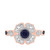 Photo of Farida 3/4 ct tw. Fancy Blue Sapphire Engagement Ring 10K Rose Gold [BT222RE-C000]