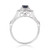Photo of Farida 3/4 ct tw. Fancy Blue Sapphire Engagement Ring 10K White Gold [BT222WE-C000]