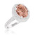 Photo of Mauve 2 1/3 ct tw. Oval Morganite Engagement Ring 14K White Gold [BT225WE-C000]