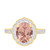 Photo of Mauve 2 1/3 ct tw. Oval Morganite Engagement Ring 10K Yellow Gold [BT225YE-C000]