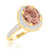 Photo of Mauve 2 1/3 ct tw. Oval Morganite Engagement Ring 10K Yellow Gold [BT225YE-C000]