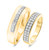 Photo of Aleeza 3/4 ct tw. Diamond His and Hers Matching Wedding Band Set 10K Yellow Gold [WB400Y]