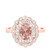 Photo of Nea 1 1/3 ct tw. Oval Morganite Engagement Ring 14K Rose Gold [BT231RE-C000]