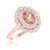 Photo of Nea 1 1/3 ct tw. Oval Morganite Engagement Ring 14K Rose Gold [BT231RE-C000]