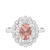 Photo of Nea 1 1/3 ct tw. Oval Morganite Engagement Ring 14K White Gold [BT231WE-C000]