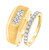 Photo of Etta 1 ct tw. Diamond His and Hers Matching Wedding Band Set 14K Yellow Gold [WB410Y]
