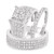 Photo of River 2  ct tw. Princess Diamond Matching Trio Ring Set 10K White Gold [BT248W-C000]