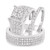 Photo of River 2  ct tw. Princess Diamond Matching Trio Ring Set 14K White Gold [BT248W-C000]