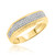 Photo of Winsome 1/2 ct tw. Diamond His and Hers Matching Wedding Band Set 10K Yellow Gold [BT413YL]