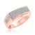 Photo of Winsome 1/3 ct tw. Mens Diamond Wedding Band 10K Rose Gold [BT413RM]