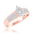 Photo of Jay 3/8 ct tw. Pear Diamond Engagement Ring 14K Rose Gold [BT250RE-C000]