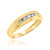 Photo of Zara 1/5 ct tw. Diamond His and Hers Matching Wedding Band Set 10K Yellow Gold [BT417YM]