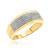 Photo of Valentina 1/4 ct tw. Mens Diamond Wedding Band 10K Yellow Gold [BT418YM]