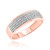 Photo of Collins 3/8 ct tw. Diamond His and Hers Matching Wedding Band Set 14K Rose Gold [BT419RL]