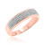 Photo of Collins 3/8 ct tw. Diamond His and Hers Matching Wedding Band Set 14K Rose Gold [BT419RM]