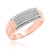 Photo of Maeve 1/4 ct tw. Mens Diamond Wedding Band 14K Rose Gold [BT420RM]