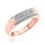 Photo of Maeve 3/8 ct tw. Diamond His and Hers Matching Wedding Band Set 14K Rose Gold [BT420RL]