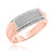 Photo of Maeve 3/8 ct tw. Diamond His and Hers Matching Wedding Band Set 14K Rose Gold [BT420RM]