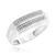 Photo of Beau 1/3 ct tw. Diamond His and Hers Matching Wedding Band Set 14K White Gold [BT421WM]