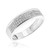 Photo of Jia 3/8 ct tw. Diamond His and Hers Matching Wedding Band Set 10K White Gold [BT422WL]