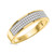 Photo of Jia 3/8 ct tw. Diamond His and Hers Matching Wedding Band Set 14K Yellow Gold [BT422YL]