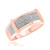 Photo of Amity 1/4 ct tw. Mens Diamond Wedding Band 14K Rose Gold [BT425RM]