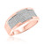 Photo of Affy 1/3 ct tw. Mens Diamond Wedding Band 10K Rose Gold [BT426RM]