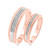 Photo of Zuri 1/6 ct tw. Diamond His and Hers Matching Wedding Band Set 14K Rose Gold [WB424R]