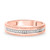 Photo of Zuri 1/6 ct tw. Diamond His and Hers Matching Wedding Band Set 14K Rose Gold [BT424RL]