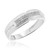 Photo of Harmonee 1/1Mens Diamond Wedding Band 10K White Gold [BT428WM]