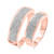 Photo of Affinity 3/8 ct tw. Diamond His and Hers Matching Wedding Band Set 10K Rose Gold [WB427R]