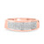Photo of Affinity 3/8 ct tw. Diamond His and Hers Matching Wedding Band Set 10K Rose Gold [BT427RM]