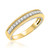 Photo of Blushing 1/2 ct tw. Mens Diamond Wedding Band 10K Yellow Gold [BT454YM]