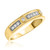 Photo of Entwined 1/3 ct tw. Mens Diamond Wedding Band 10K Yellow Gold [BT459YM]