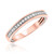 Photo of Forever 7/8 ct tw. Diamond His and Hers Matching Wedding Band Set 10K Rose Gold [BT448RL]