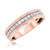 Photo of Forever 7/8 ct tw. Diamond His and Hers Matching Wedding Band Set 10K Rose Gold [BT448RM]