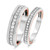 Photo of Forever 7/8 ct tw. Diamond His and Hers Matching Wedding Band Set 14K White Gold [WB448W]