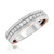 Photo of Forever 7/8 ct tw. Diamond His and Hers Matching Wedding Band Set 14K White Gold [BT448WM]