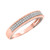Photo of Affiance 1/3 ct tw. Diamond His and Hers Matching Wedding Band Set 10K Rose Gold [BT449RL]