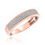 Photo of Affiance 1/3 ct tw. Diamond His and Hers Matching Wedding Band Set 10K Rose Gold [BT449RM]