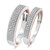 Photo of Affiance 1/3 ct tw. Diamond His and Hers Matching Wedding Band Set 10K White Gold [WB449W]