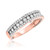 Photo of Blissfully 1 1/4 ct tw. Diamond His and Hers Matching Wedding Band Set 14K Rose Gold [BT458RM]