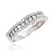 Photo of Blissfully 1 1/4 ct tw. Diamond His and Hers Matching Wedding Band Set 10K White Gold [BT458WM]