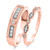 Photo of Entwined 3/8 ct tw. Diamond His and Hers Matching Wedding Band Set 14K Rose Gold [WB459R]