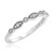 Photo of Entwined 3/8 ct tw. Diamond His and Hers Matching Wedding Band Set 10K White Gold [BT459WL]