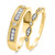Photo of Entwined 3/8 ct tw. Diamond His and Hers Matching Wedding Band Set 14K Yellow Gold [WB459Y]