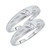 Photo of Neveah 1/2Same Sex Ladies Band Set 14K White Gold [WL507W]