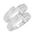 Photo of Annalise 3/4 ct tw. Same Sex Ladies Band Set 10K White Gold [WL510W]