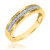 Photo of Princess Oshun 1/6 ct tw. Mens Diamond Wedding Band 14K Yellow Gold [BT529YM]